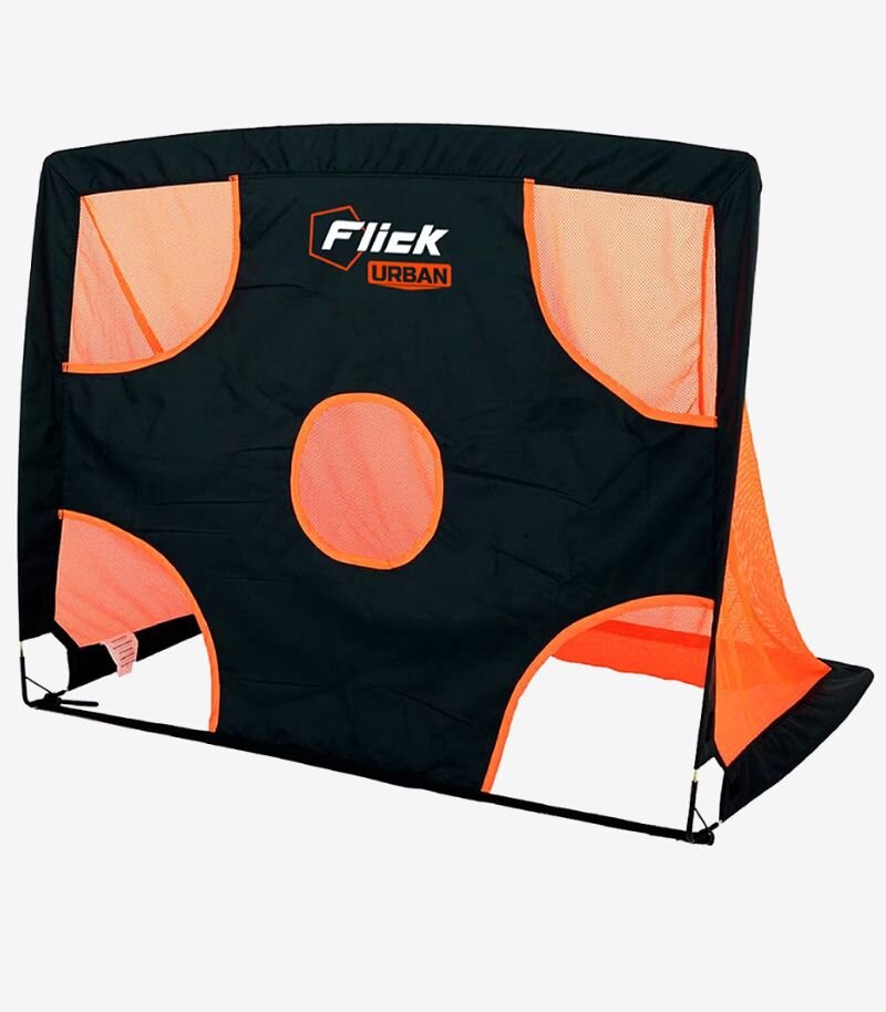 Flick orange and black target goal with target holes 